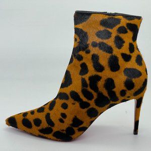 Christian Louboutin SO KATE BOOTY 85 Pony Leopard Leo Boots Heels Booties